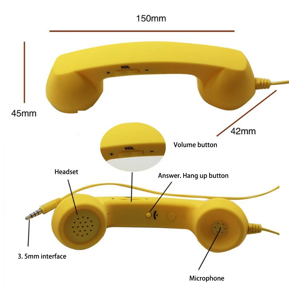 Классический ретро микрофон с разъемом 3 5 мм телефонный мини динамик приемник
