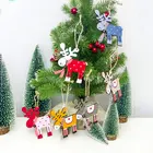 Новый год 2020 Рождественская деревянная подвеска дерево искусственное дерево декор рождественское Рождественское украшение для дома Рождество 2019 подарок для детей