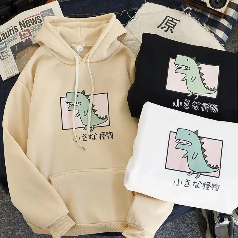 

Тонкий/плюшевый осенний свитер с капюшоном для пары Женская корейская модная зимняя свободная шапка