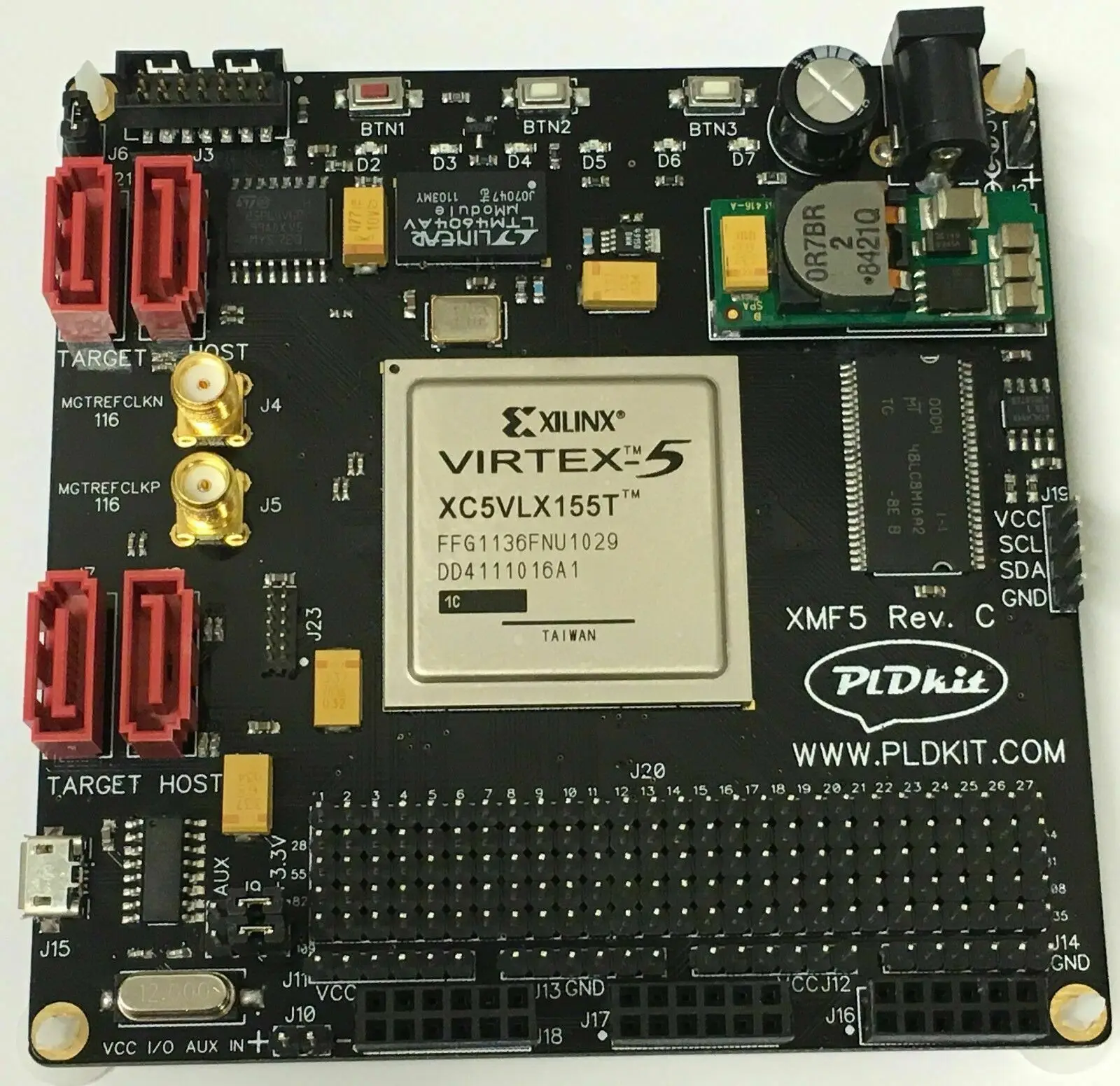 Модуль FPGA Development board XMF5 для XILINX VIRTEX 5 XC5VLX155T|Интегральные схемы| |