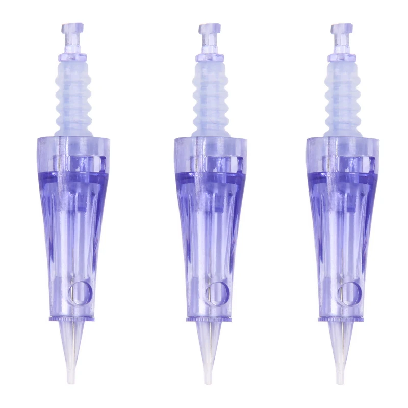 10 шт./лот одноразовые микроблейдинг бровей и микроигл синего цвета Сменные