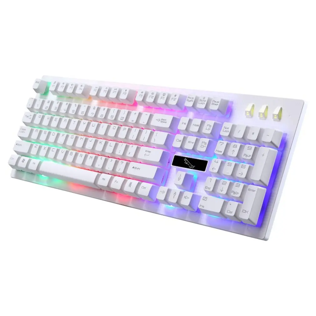 

G20 USB Wired Mechanical Keyboard Suspended with led RGB Colorful Backlight Gaming Keyboard Waterproof For PC Computer Gamer