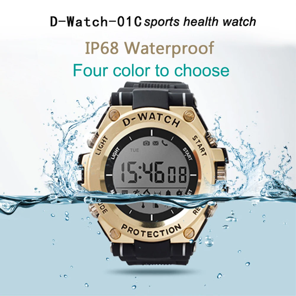 IP68 спортивные Смарт-часы D-watch 30 м Водонепроницаемые умные часы для женщин и