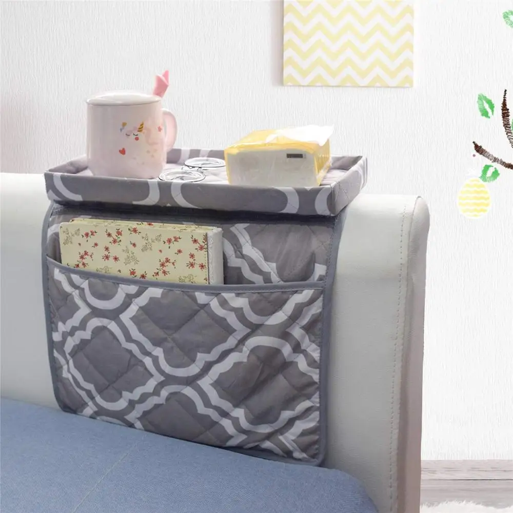 MDSTOP диван подлокотник Органайзер Caddy с подстаканником лоток ТВ пульт