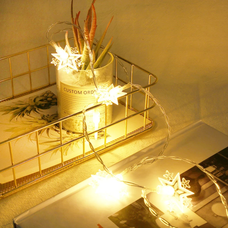 

2021 Ramadan Decorations Five-pointed Star Led String Lights Eid Mubarak Home Decor Islam Muslim Event Party Supplies