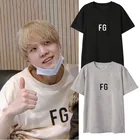 Kpop Jin Suga дополнительные корейские свободные простые футболки с коротким рукавом буквы K-pop Bangtan Boys топы футболки K Pop футболки