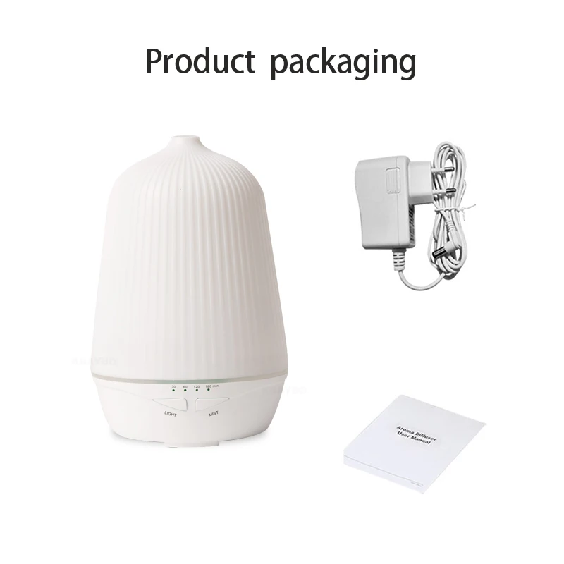 

Ultrasonic Air Aroma Humidifier With Night Light Aromatherapy Essential Oil Diffuser Cold Mist and 4 Timing