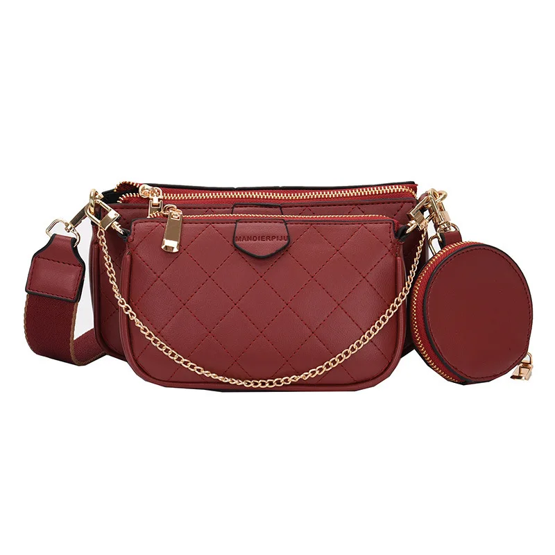 

Luxury Women's Shoulder Bag Female Fashion Letter Flap Plaid Chains Zipper Women's Handbags Casual Crossbody Bags Ladies Totes