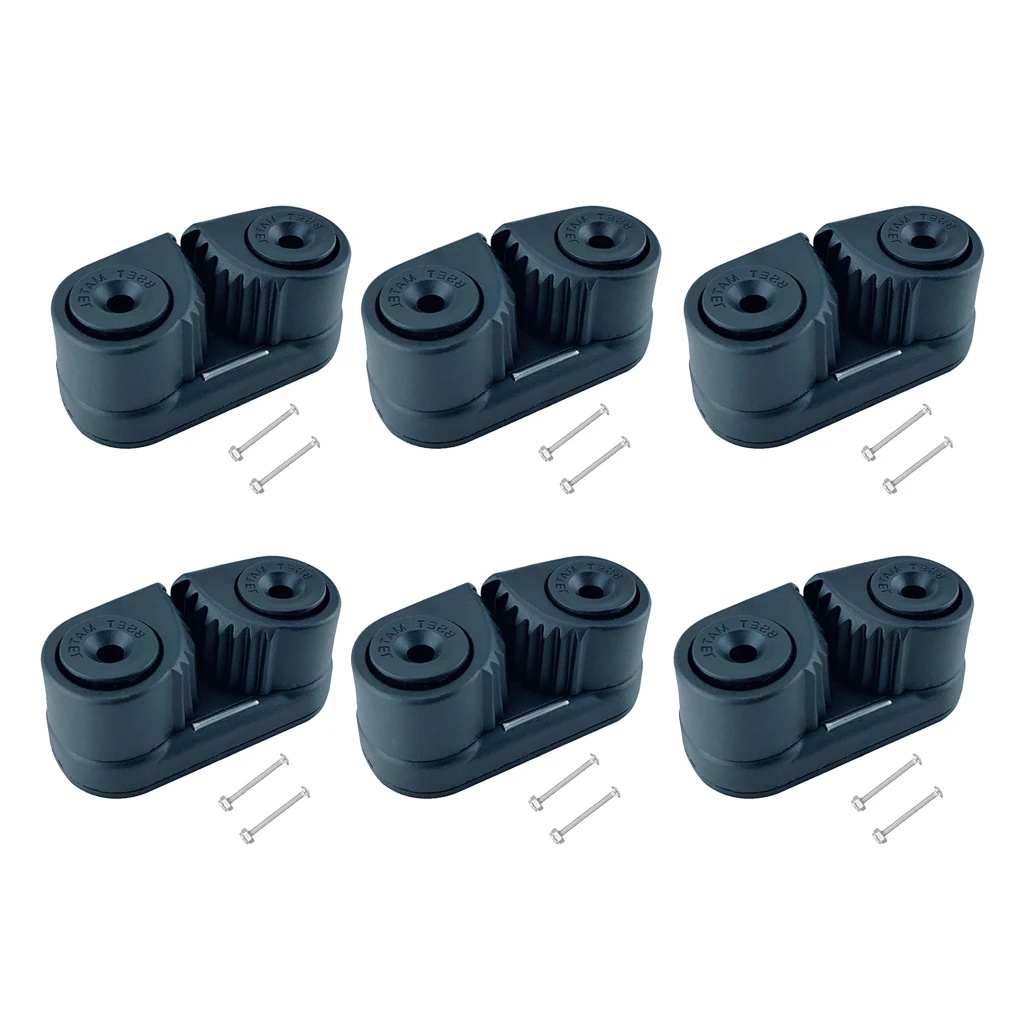 

6x Durable Cam Cleat Wre Fairlead Sailing Equipment for 3-12mm Diameter Rope