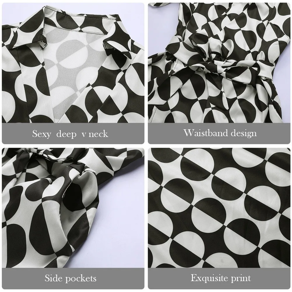 

Office Lady Elegant Summer Sleeveless Dress Women Casual Turn-Down Collar Belt Dress Sexy V Neck Slim Solid Long Party Dress XXL