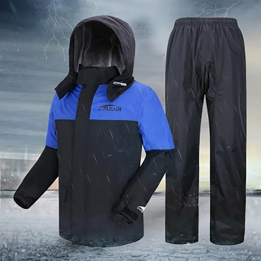 Водонепроницаемый уличный дождевик мотоциклетный брюки костюм для мужчин и