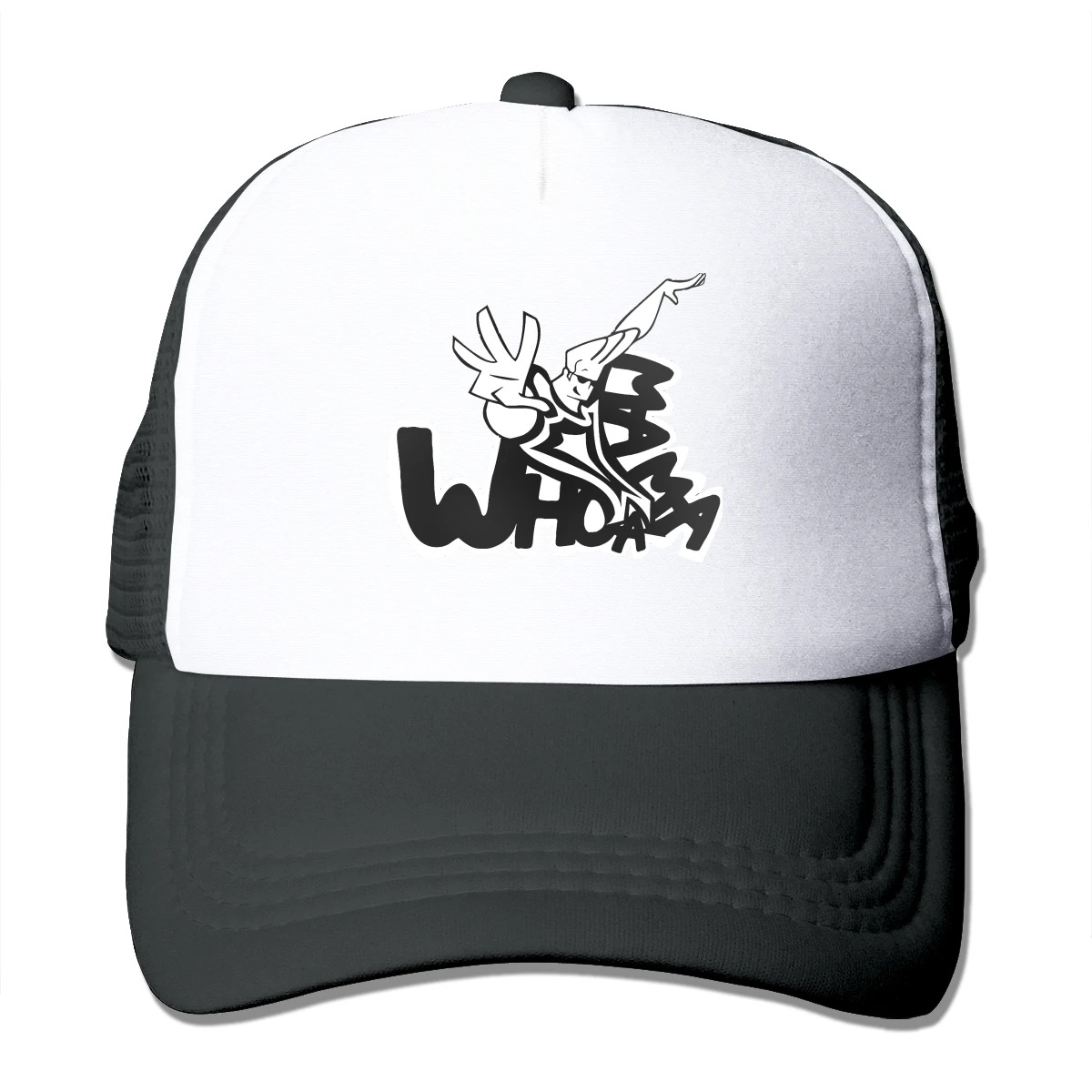 

Художественная бейсболка с изображением Джонни Браво, юмор, аниме, сетчатая шапка для мужчин и женщин, стильные кепки-тракеры, Регулируемая ...