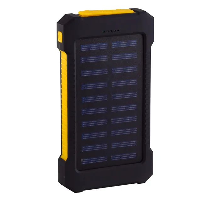 

Solar Power Bank Waterproof 30000mAh Solar Charger 2 USB Ports External Charger Powerbank ForSmartphone with LED Light