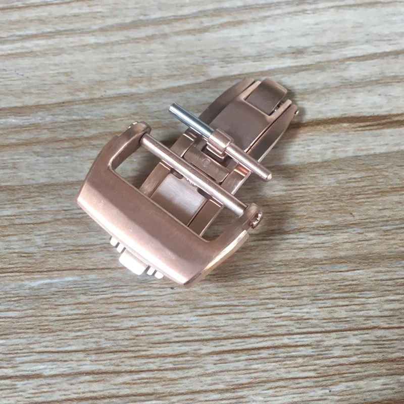 Brand  18mm 20mm Silver black RoseGold Pink stainless steel Butterfly  Buckle Replace For Richard Folding Clasp Mille RM