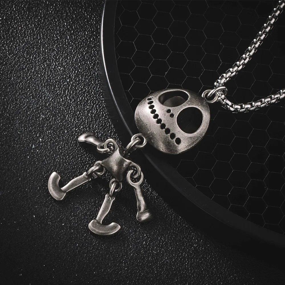 Винтажный кулон чужой ожерелье шарнир подвижный 316 нержавеющая сталь цепочка