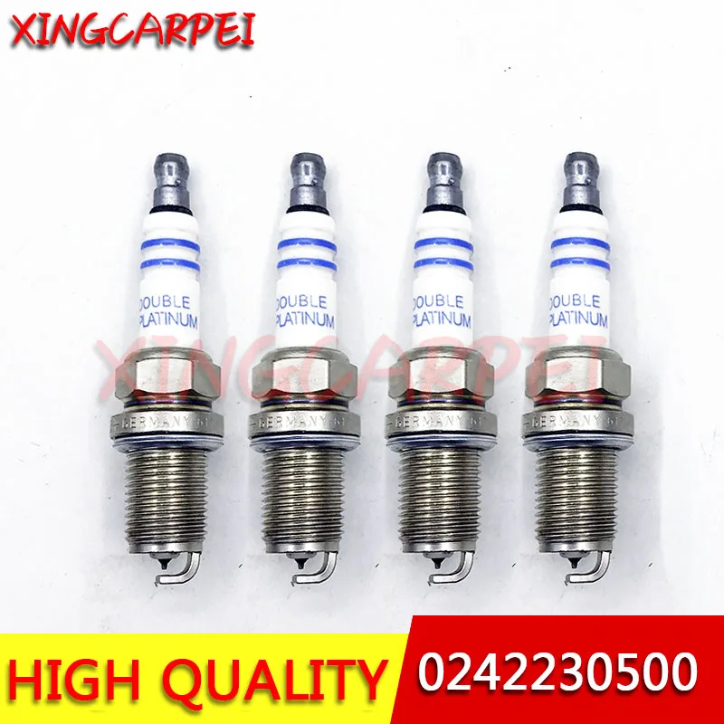 4 шт./лот FR8DPP33 + 7422 Iraurita Свеча зажигания для Mercedes Benz Chrysler Kia Toyota 0242230500 0041591903
