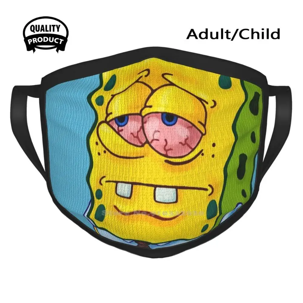 Высокие брюки мягкие теплые зимние маски для рта замемы забавные Сквидвард