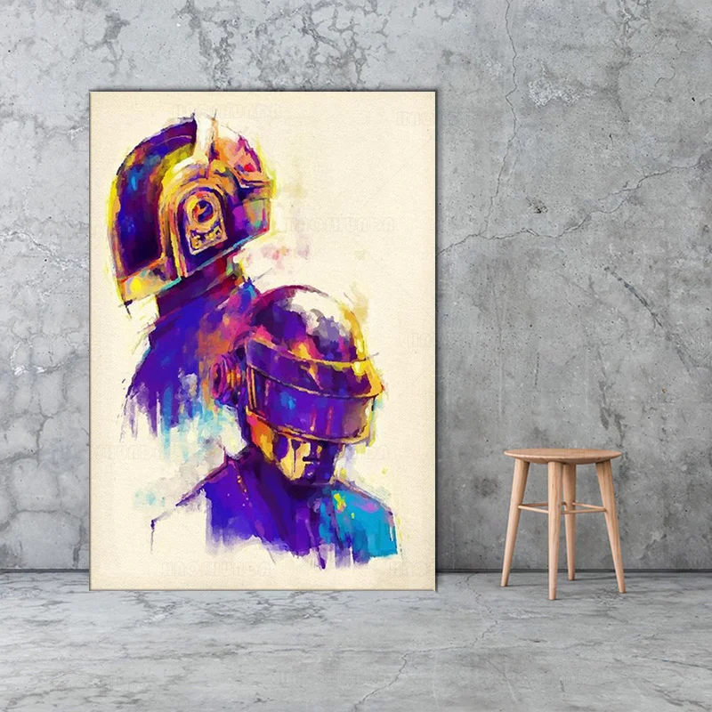 Daft панк Живопись Искусство Холст плакат печать домашний декор живопись - купить