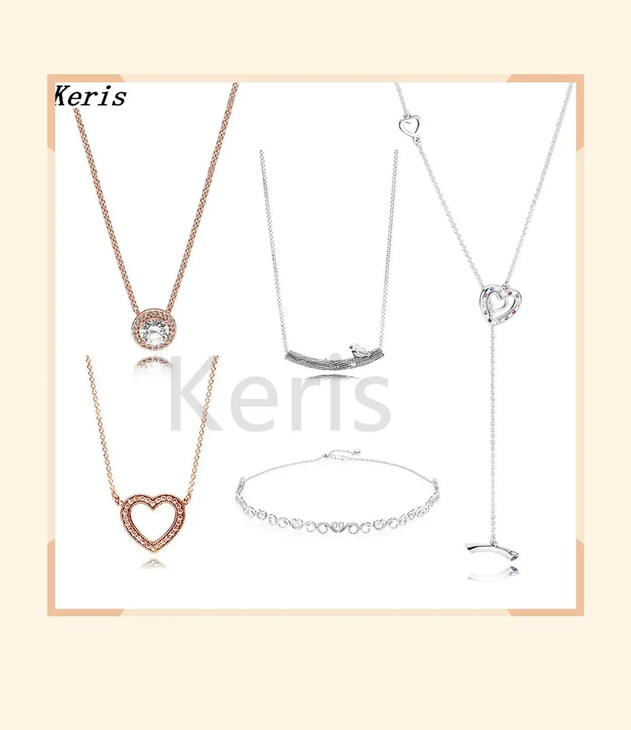 Бесплатная доставка высококачественное ожерелье из чистого серебра розового