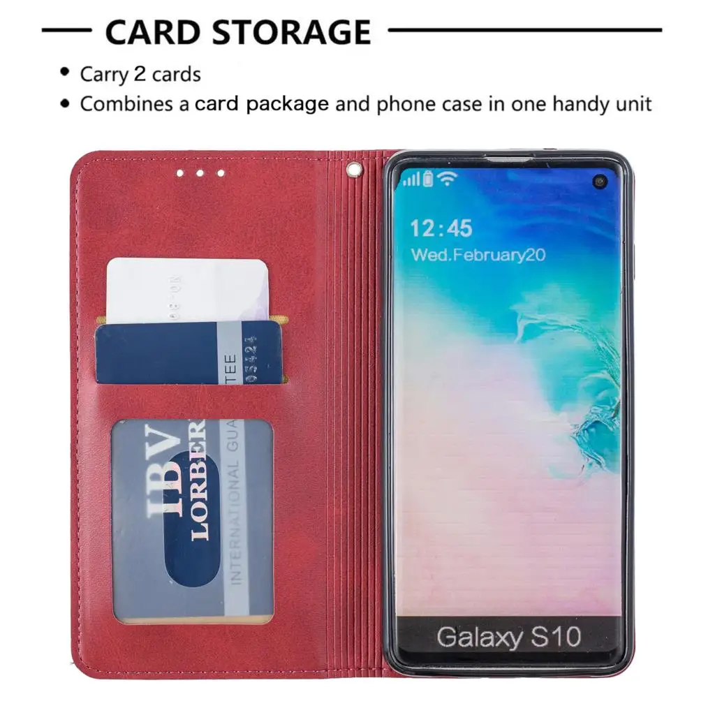 Зеркальные Чехлы для capinha samsung S10E книга PU кожаный бумажник чехол Galaxy carcaso S10 Lite Plus S9