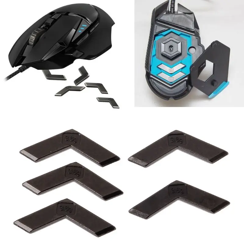 5 шт./упак. счетчик Вес ing блок для logitech G502 натуральная | Компьютеры и офис
