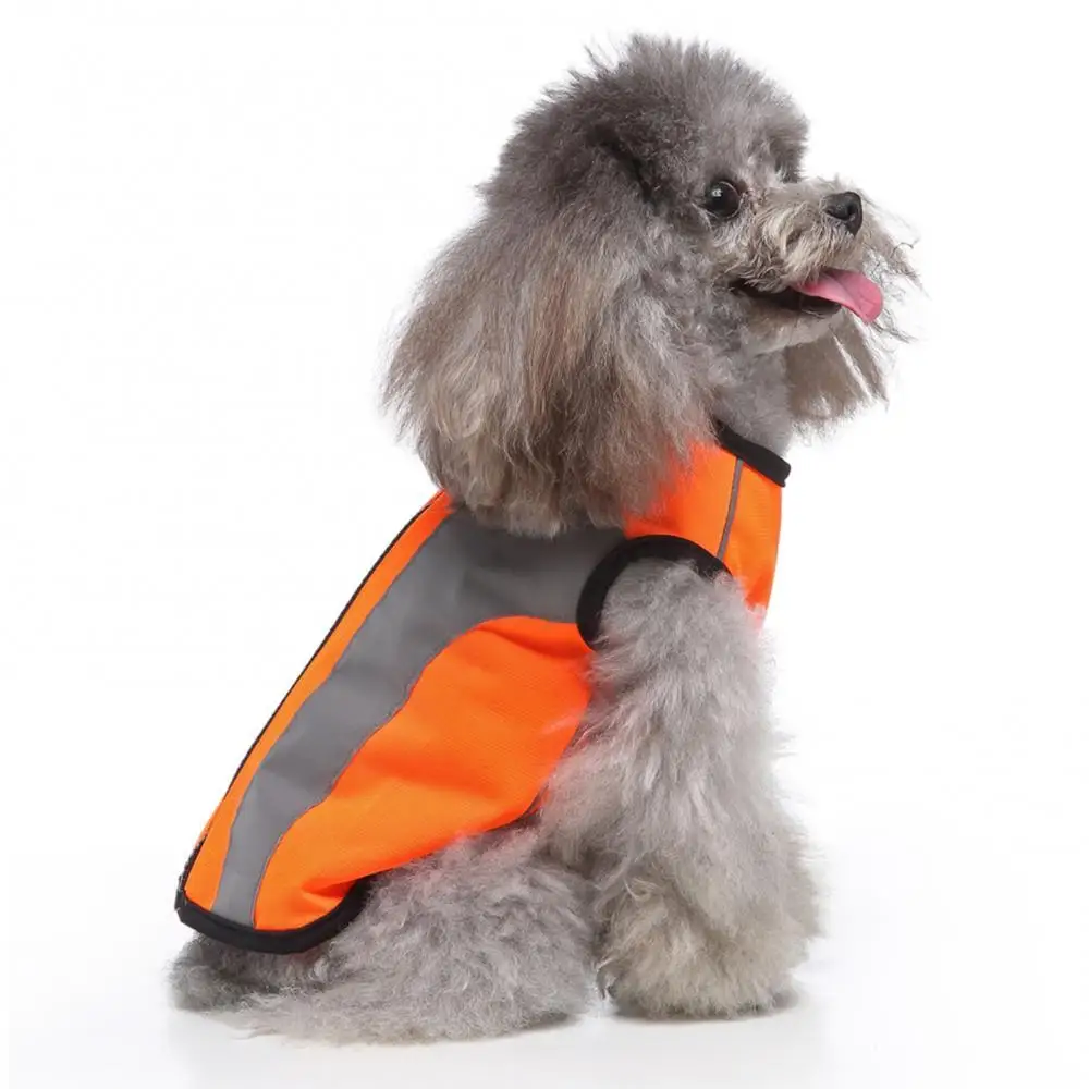Down Dog Jacket Pet Dogs Light-weight Vest Coat Warm Waterproof Pet Dog Clothes Reflective Strap Zipper Vest Jacket Safe Outfit