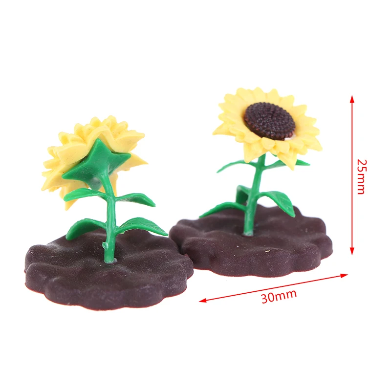 

1/12 Dollhouse Artificial Flower Miniature Simulation Mini Exquisite sunflower Plant Ornament Kid Toys DIY DollHouse Accessories