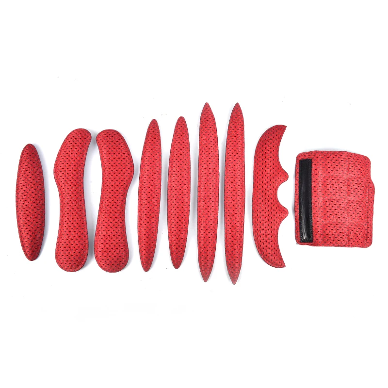 

1set Cycling Helmet Pads Sealed Sponge Bicycle Electric Motorcycle Riding Helmet Velcro Lining Sponge Inner Pads Protection Pad