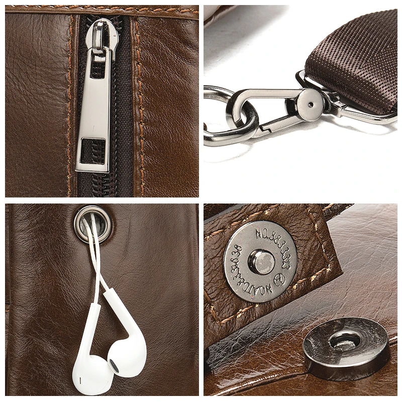 MVA винтажная нагрудная сумка из натуральной кожи через плечо для мужчин сумки