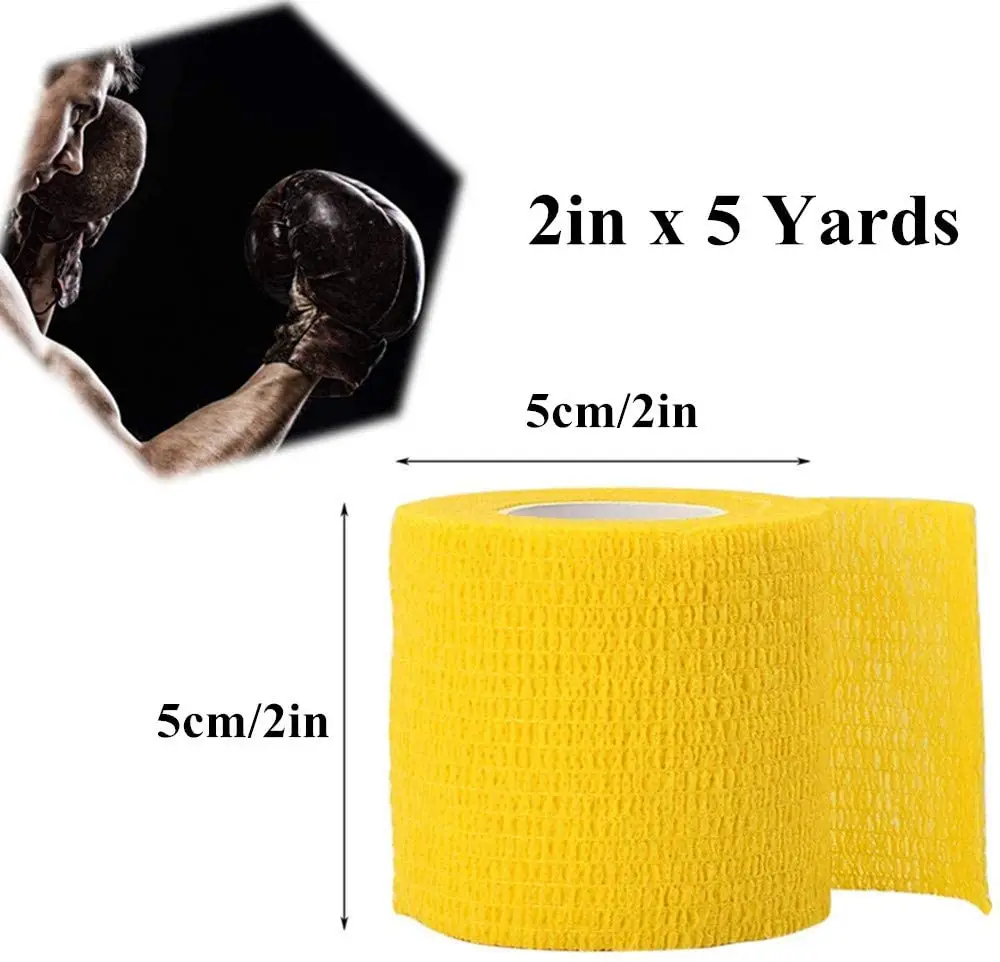 24pcs Blue 2&quotx 5 Yards Tattoo Grip Tape Wrap Elastic Bandage For Tube Pen Supplies | Красота и здоровье