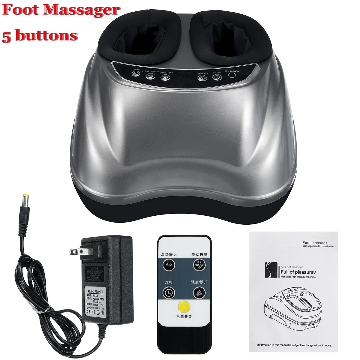 Модернизированный Электрический вибрирующий массажер для ног аппарат сжатия