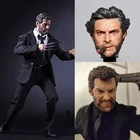 Мужская фигурка Росомаха 16, Логан, голова, резьба, модель, деловой костюм, комплект одежды, Волчья когти, 12 дюймов, гибкие куклы, игрушки, аксессуары