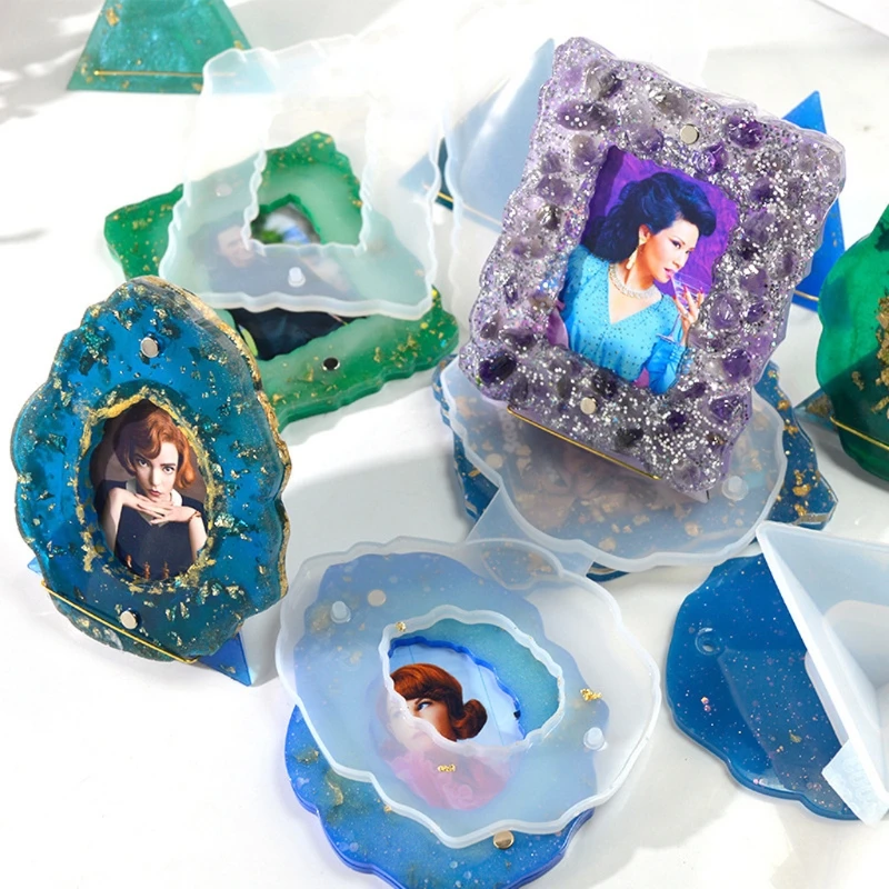 

Photo Frame Epoxy Resin Casting Mold Irregular Picture Frame Mold Silicone Mold DIY Personalized Photo Frame Molds Craft