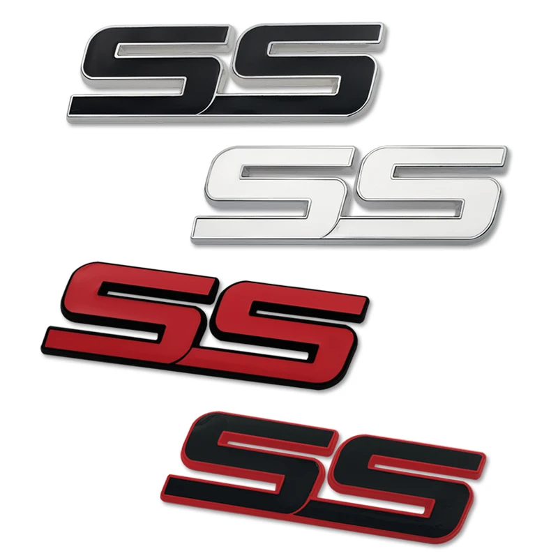 Значок на багажник автомобиля боковая наклейка SS эмблема решетки радиатора для