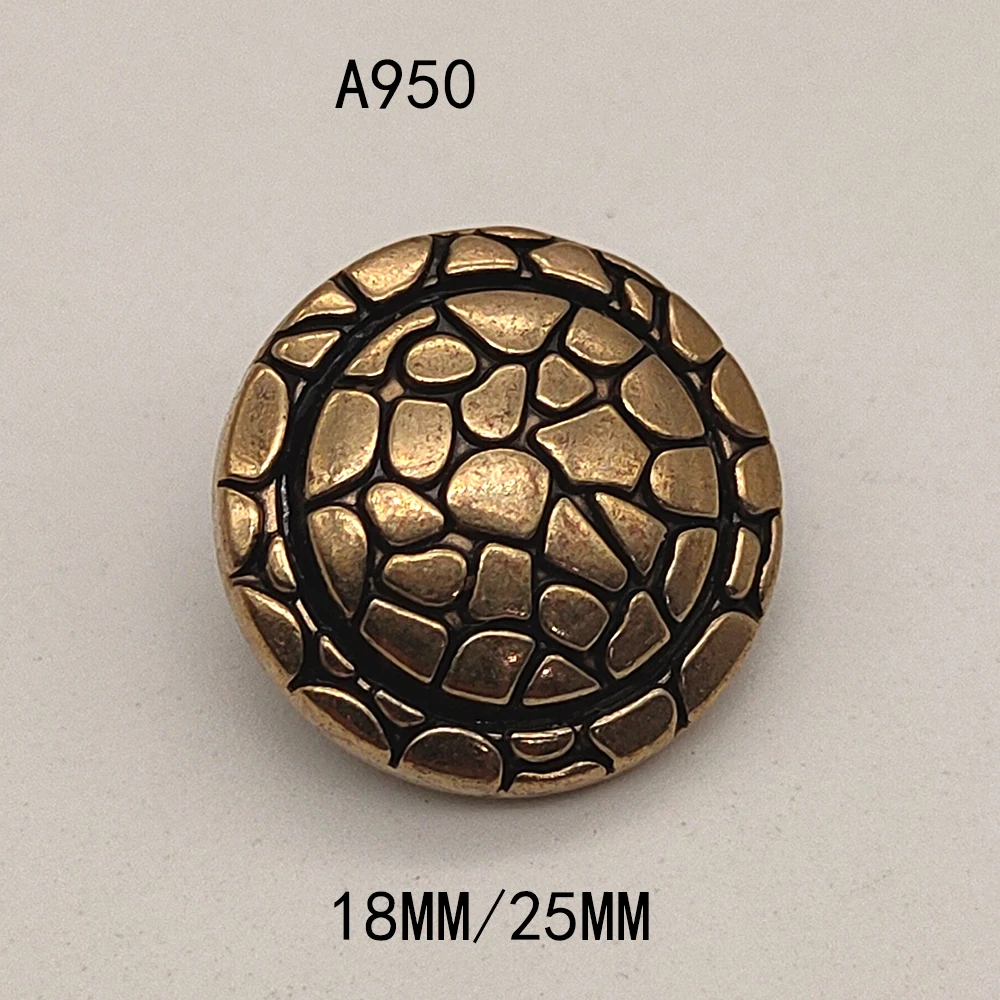 6 шт. высококачественных металлических пуговиц круглых медных аксессуары для