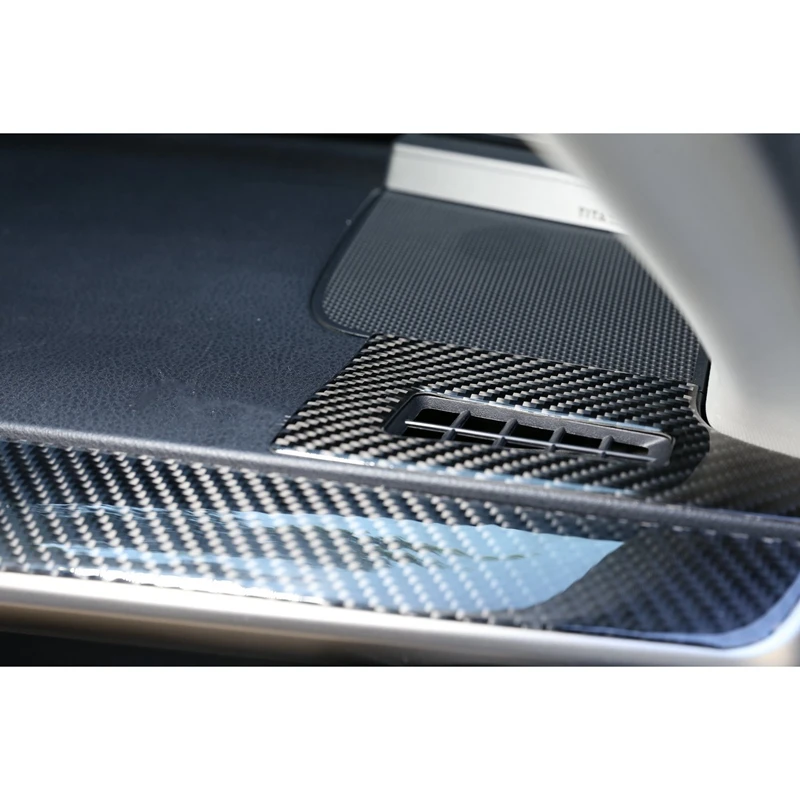 

Carbon Fiber ABS Central Control Instrument Air Outlet Trim Cover for Toyota RAV4 2015-2019 Car Stylings