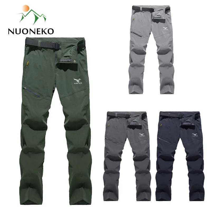 NUONEKO Mens Hiking Pants Stretch Breathable Outdoor Summer Thin Quick Dry Trousers Fishing/Climbing/Camping/Trekking Pants PN42 images - 6