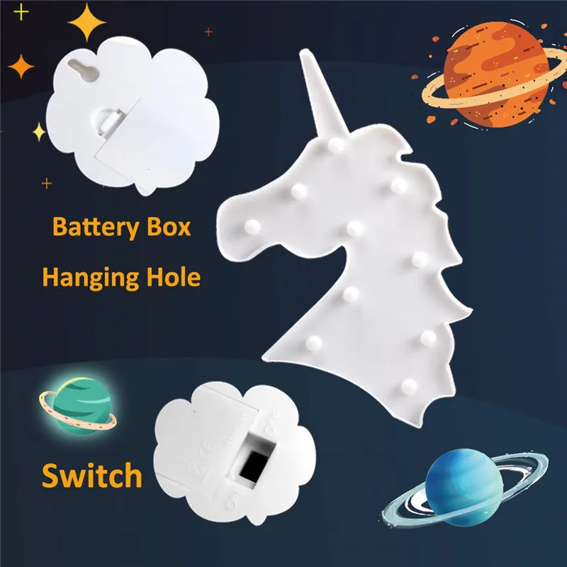 

Unicorn 3D LED Night Lights Remote Unicornio Table Lamp Animal Party Desk Lamp Luminaria Baby Kids Toy Birthday Gift Home Decor