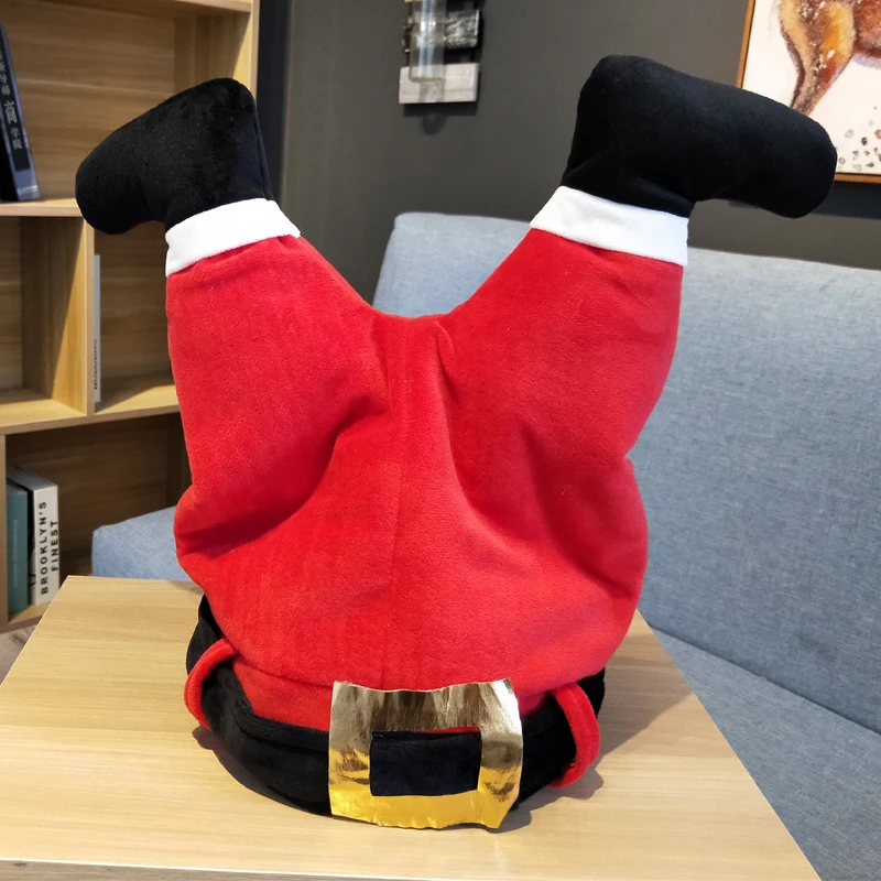 Двигающаяся шляпа с ногами деда мороза Веселая шапка курицей странные игрушки