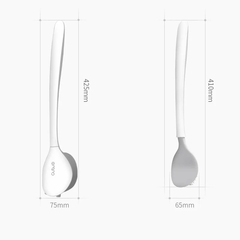 

TPR silicone brush head new creative toilet brush set silicone no dead corner cleaning brush bathroom toilet long handle brush