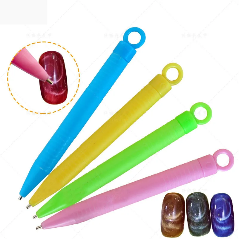 1 шт. магнитная ручка для ногтей инструменты дизайна кошки глаза магнит DIY 3D