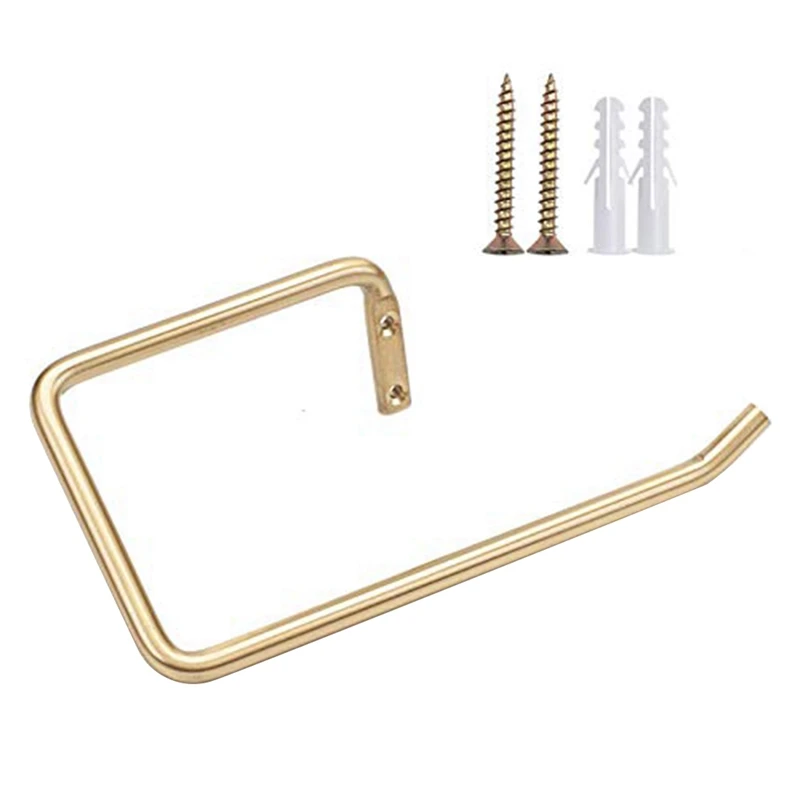 

Золотистый латунный держатель для туалетной бумаги, держатель для туалетной бумаги в ванной комнате, настенный держатель для туалетной бум...