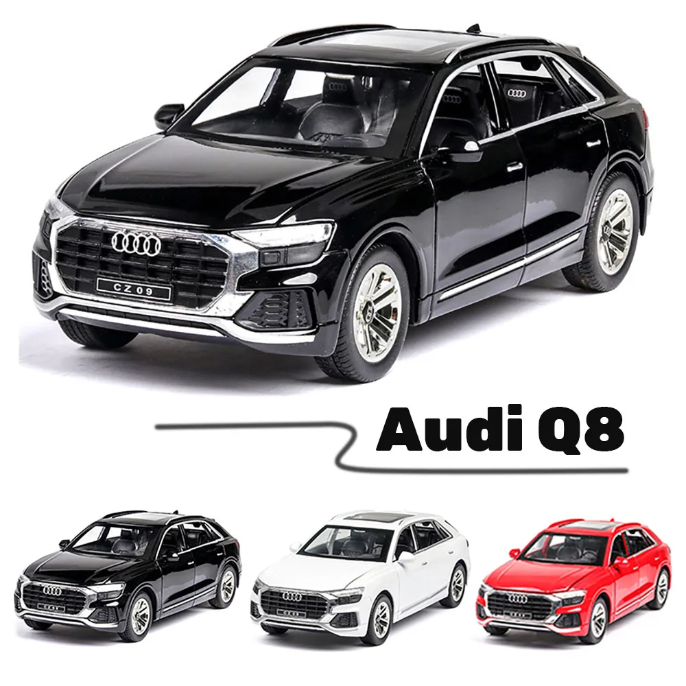 

1/24 Audi Model Car Off-Road Vehicle Model High Simulation Alloy Car Model toy with sound light pull back car toys for childs