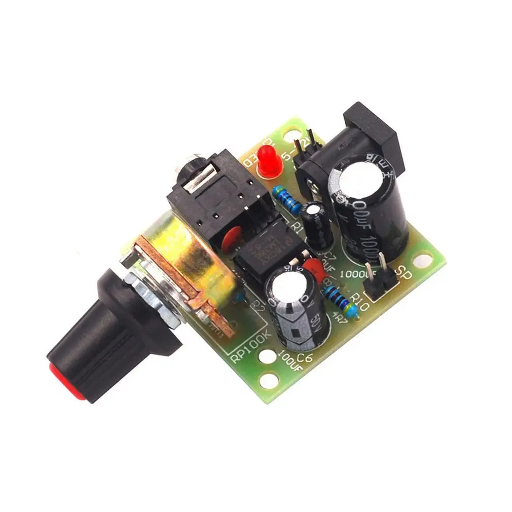 LM386 Super Mini 3V-12V Мощность Плата усилителя костюм комплект электронный DIY Kit аудио