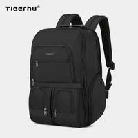 tigernu 2021 new rfid upgraded anti theft zippers waterproof laptop men backpack with usb large capacity travel bags male female