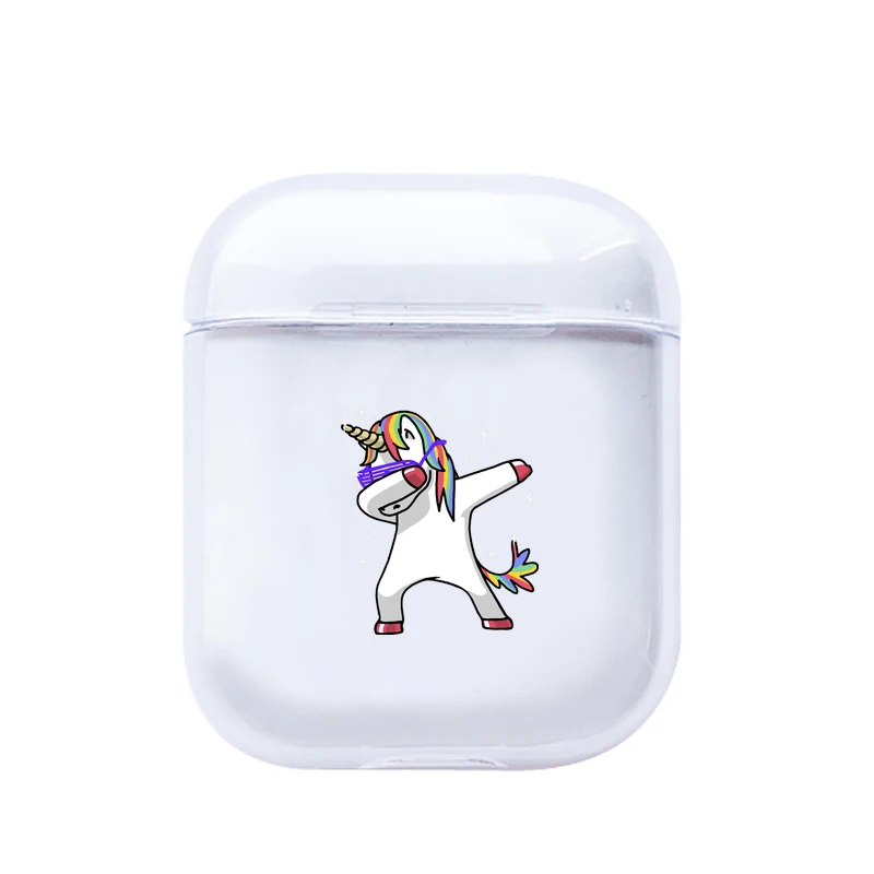 Мультяшный чехол с единорогом для Apple airpods, чехол, милый беспроводной Bluetooth чехол для наушников Airpods, защитный чехол для наушников - Цвет: I200357