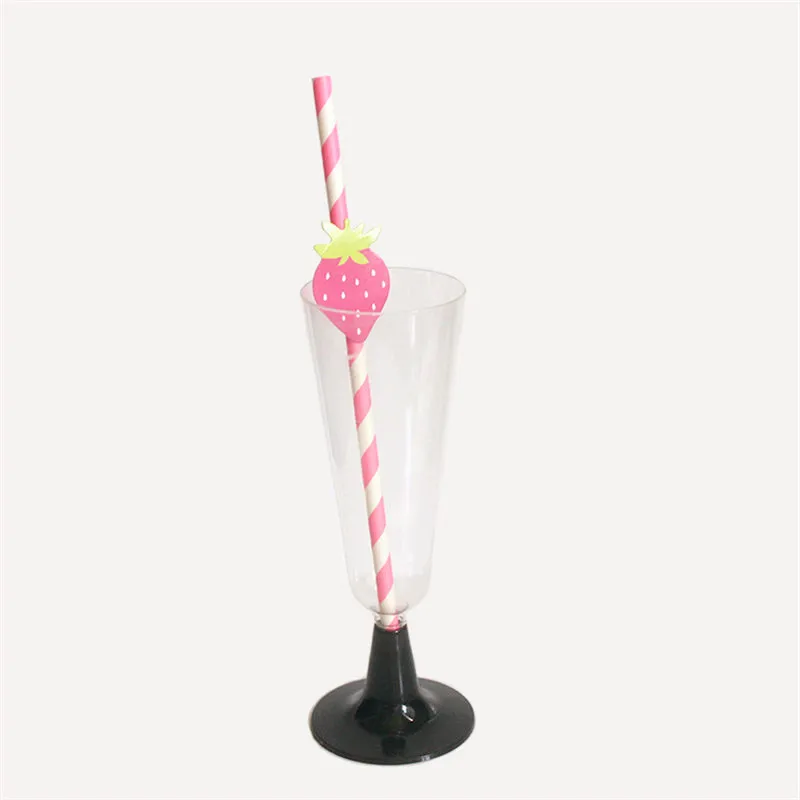 10 шт. яркие соломинки фламинго фрукты для Гавайских тропических тематические