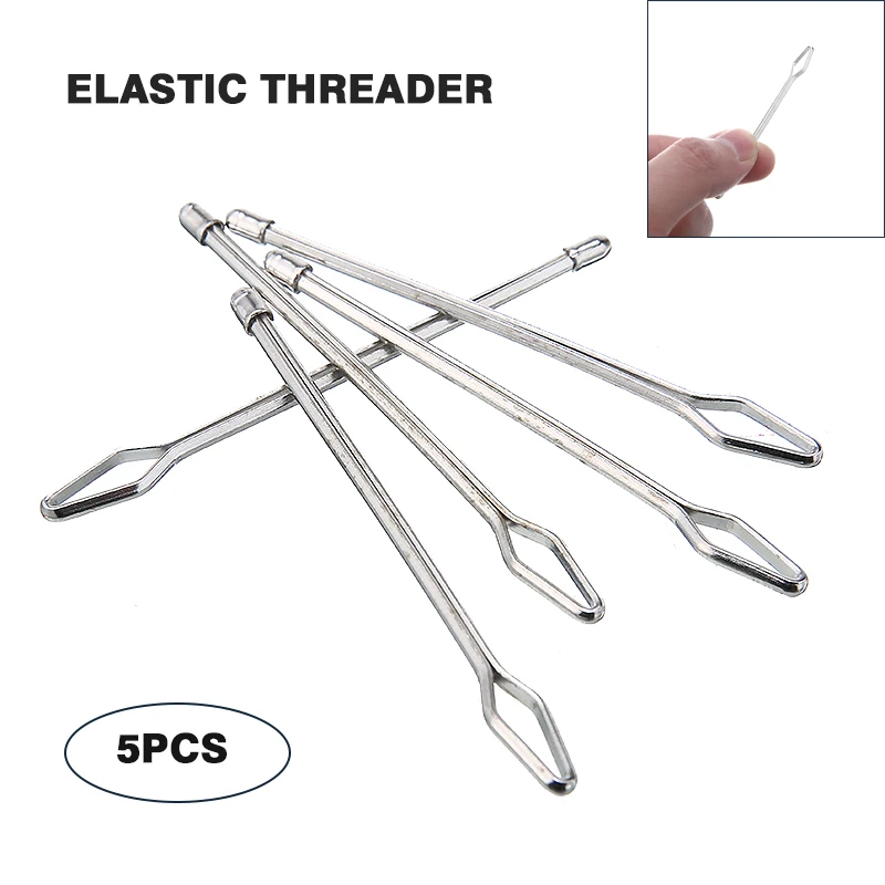 Эластичная направляющая для шнурка 5 шт. швейный инструмент ручной работы зажимы