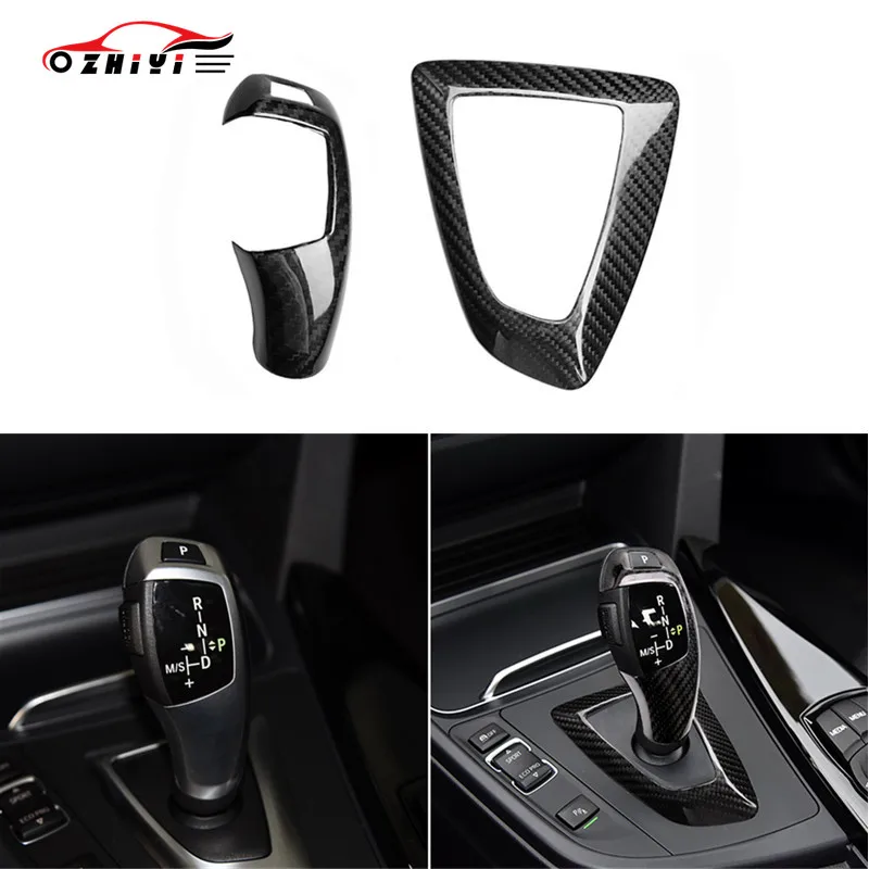 

Carbon Fiber Gear Shift Knob and Panel Cover for BMW 1 2 3 4 Series F20 F21 F22