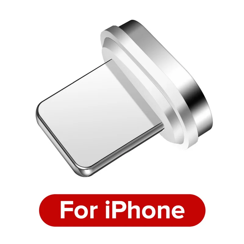 For iPhone Plug GETIHU 2 м Магнитный кабель Быстрый 3A для iPhone XS samsung зарядное устройство Quick Charge 3,0 Micro usb type C Магнитный шнур для зарядки телефона - Цвет: For iPhone Plug